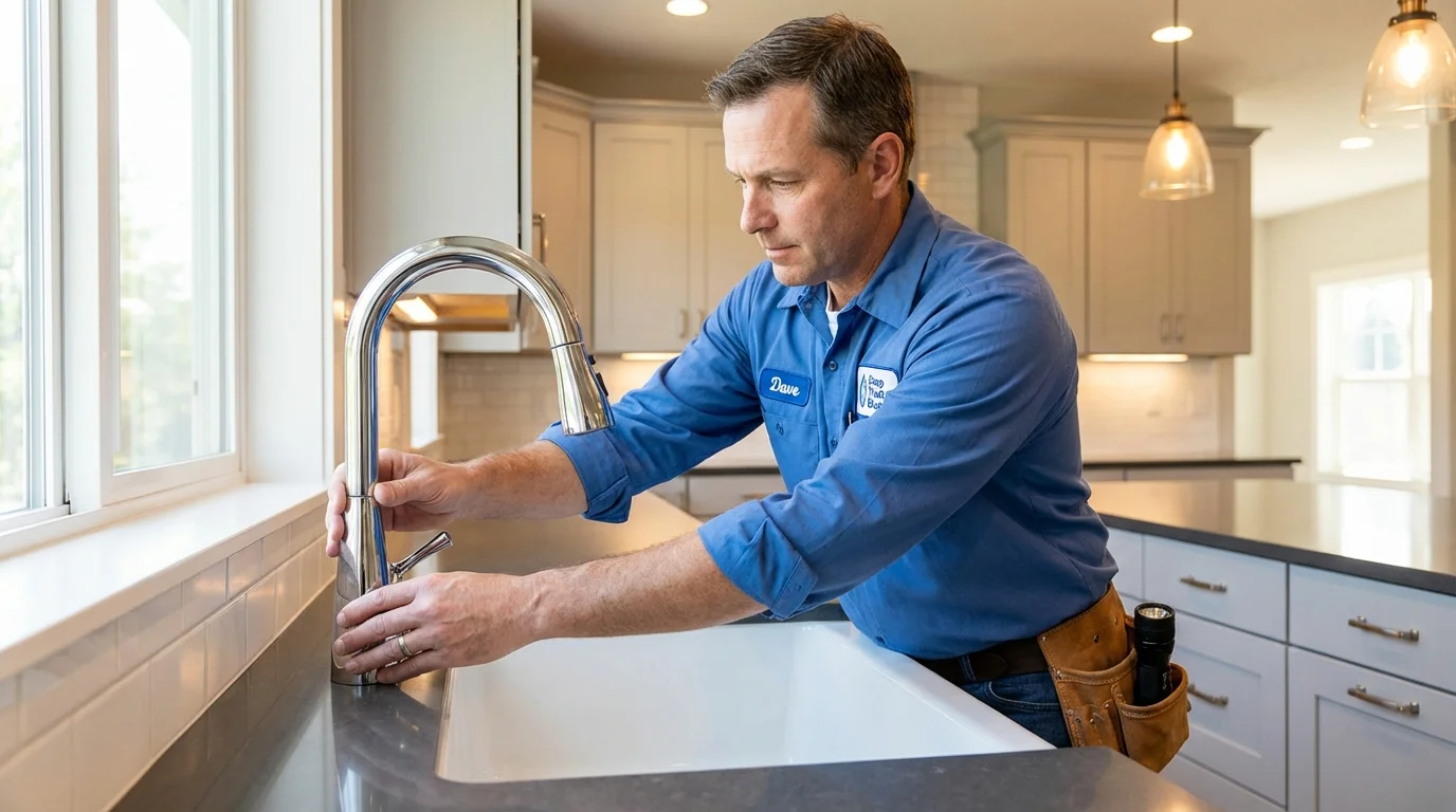 Kitchen faucet installation by Johns Plumbing LLC in Ojai